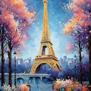 Ảnh Tháp Eiffel Về Đêm EF02