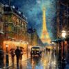 Ảnh Tháp Eiffel Về Đêm EF02