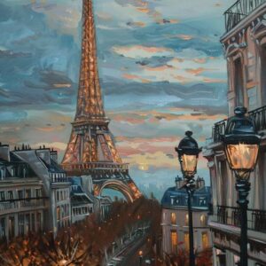 Ảnh Tháp Eiffel Về Đêm EF02