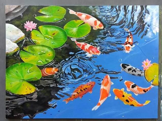 Bí Ẩn Tranh Cá Chép Hoa Sen Hợp Với Tuổi Nào 2025 ? 