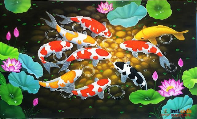Bí Ẩn Tranh Cá Chép Hoa Sen Hợp Với Tuổi Nào 2025 ?