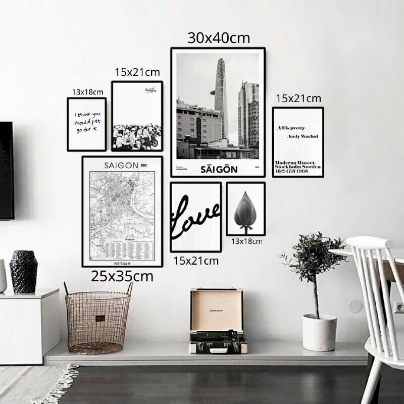 [Chi Tiết] Các Kích Cỡ Ảnh Treo Tường Phổ Biến 2025