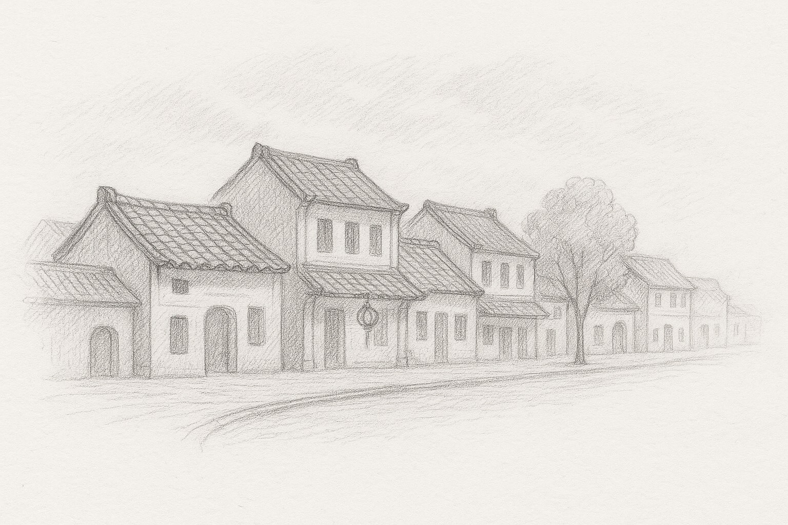 Hướng Dẫn Vẽ Phố Cổ Hà Nội Đơn Giản Cho Người Mới Bắt Đầu (Cực dễ!)