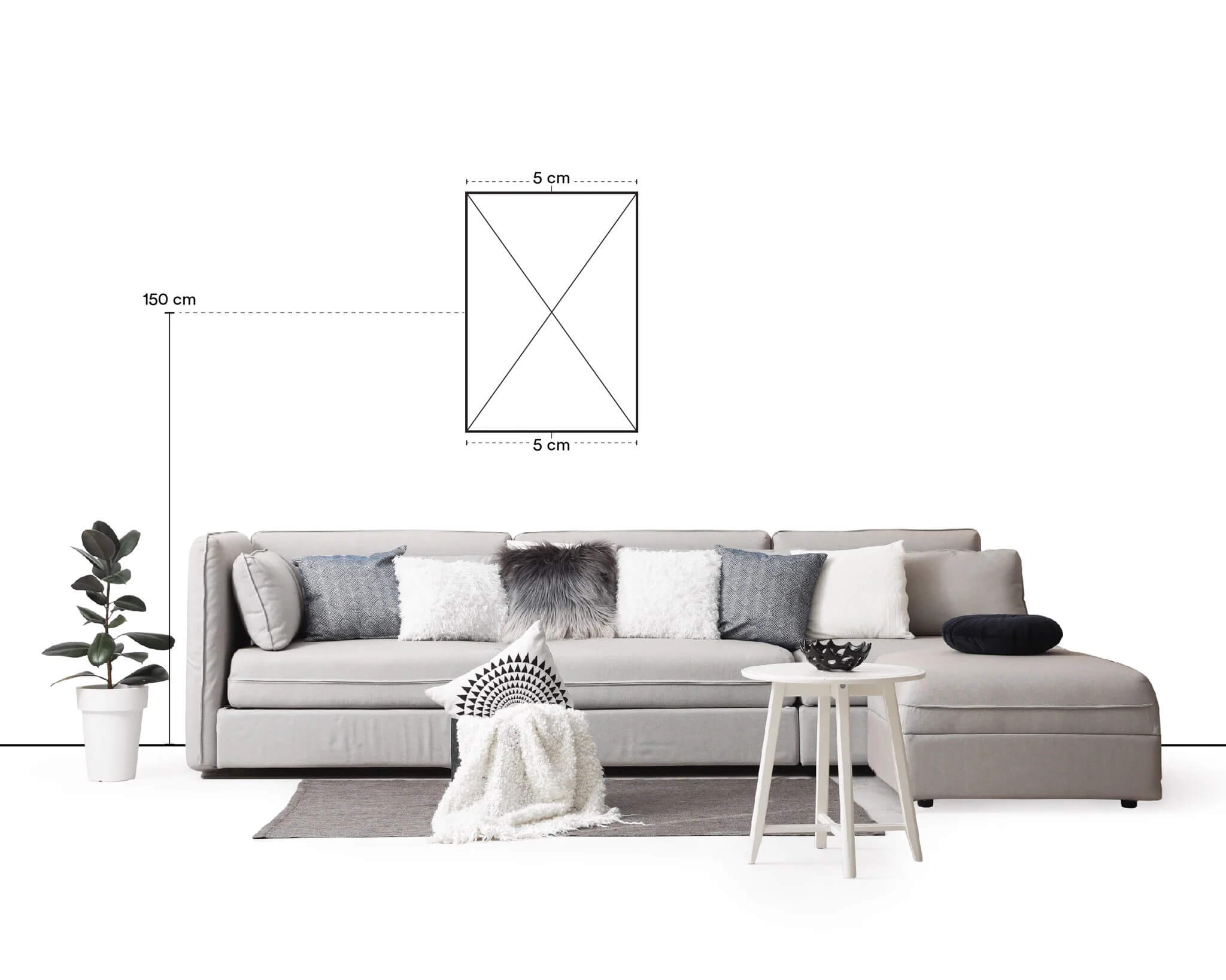 Kích Thước Khung Tranh Phòng Khách Phổ Biến 2025