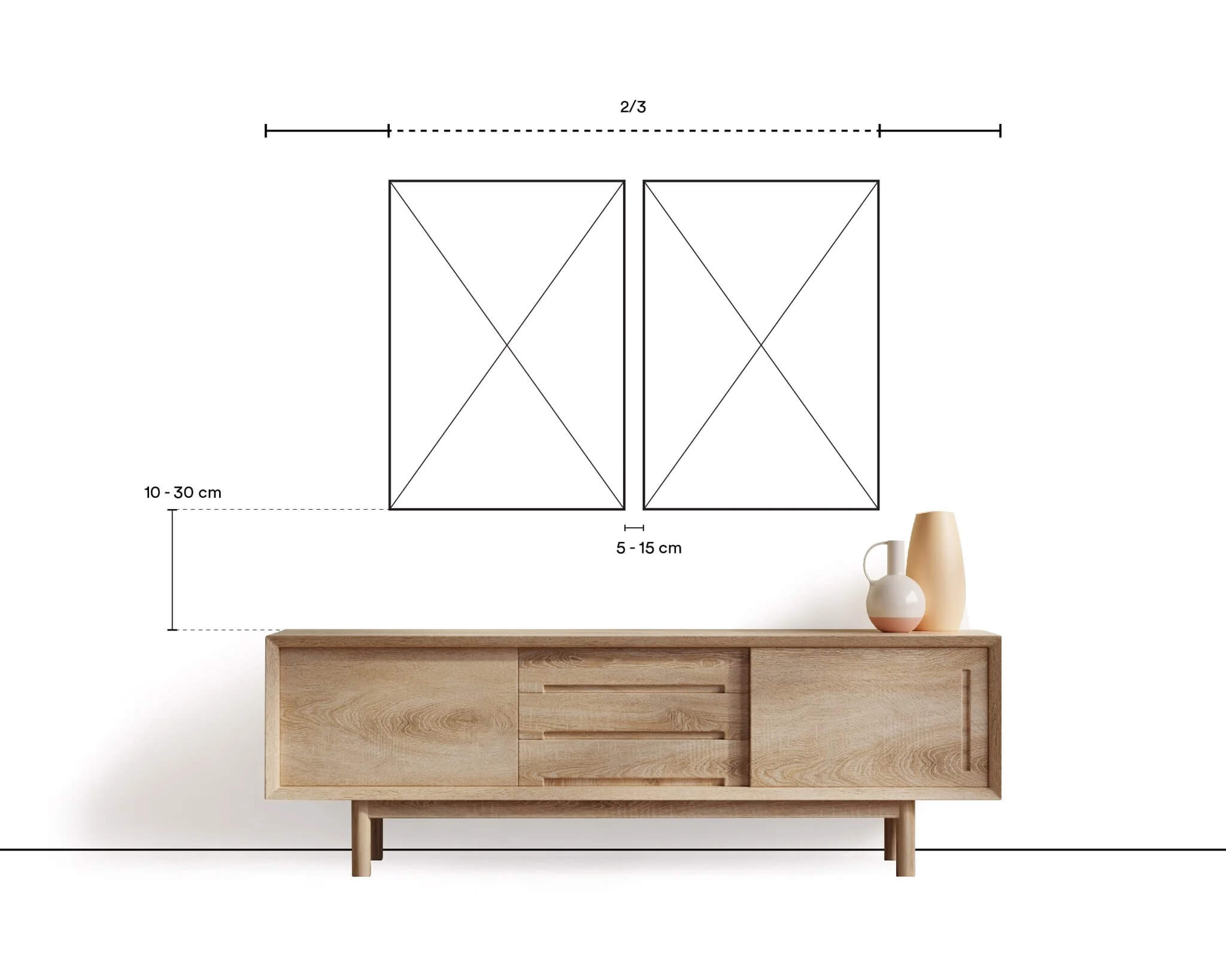 Kích Thước Khung Tranh Phòng Khách Phổ Biến 2025