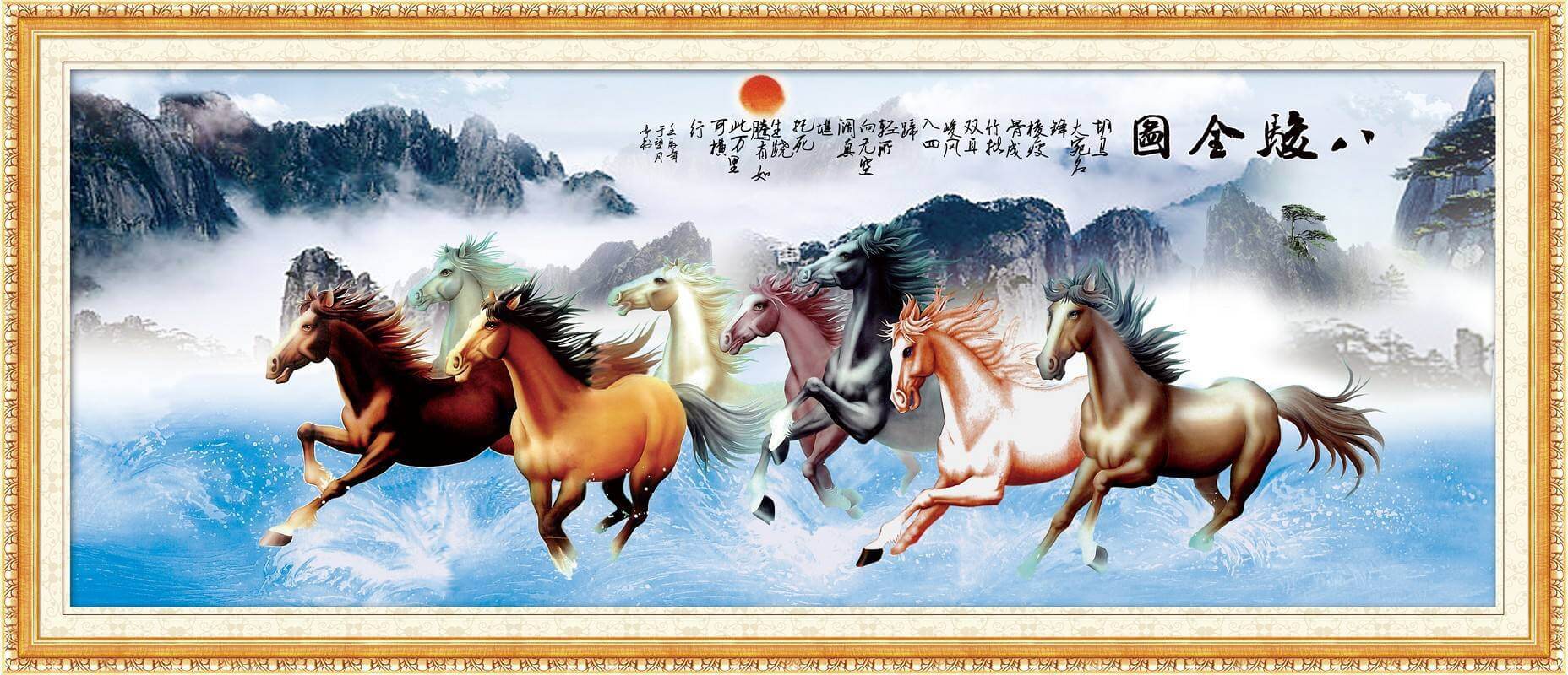 [2025] Tranh Mã Đáo Thành Công Nên Treo Hướng Nào Để Đón Tài Lộc & Thành Công?