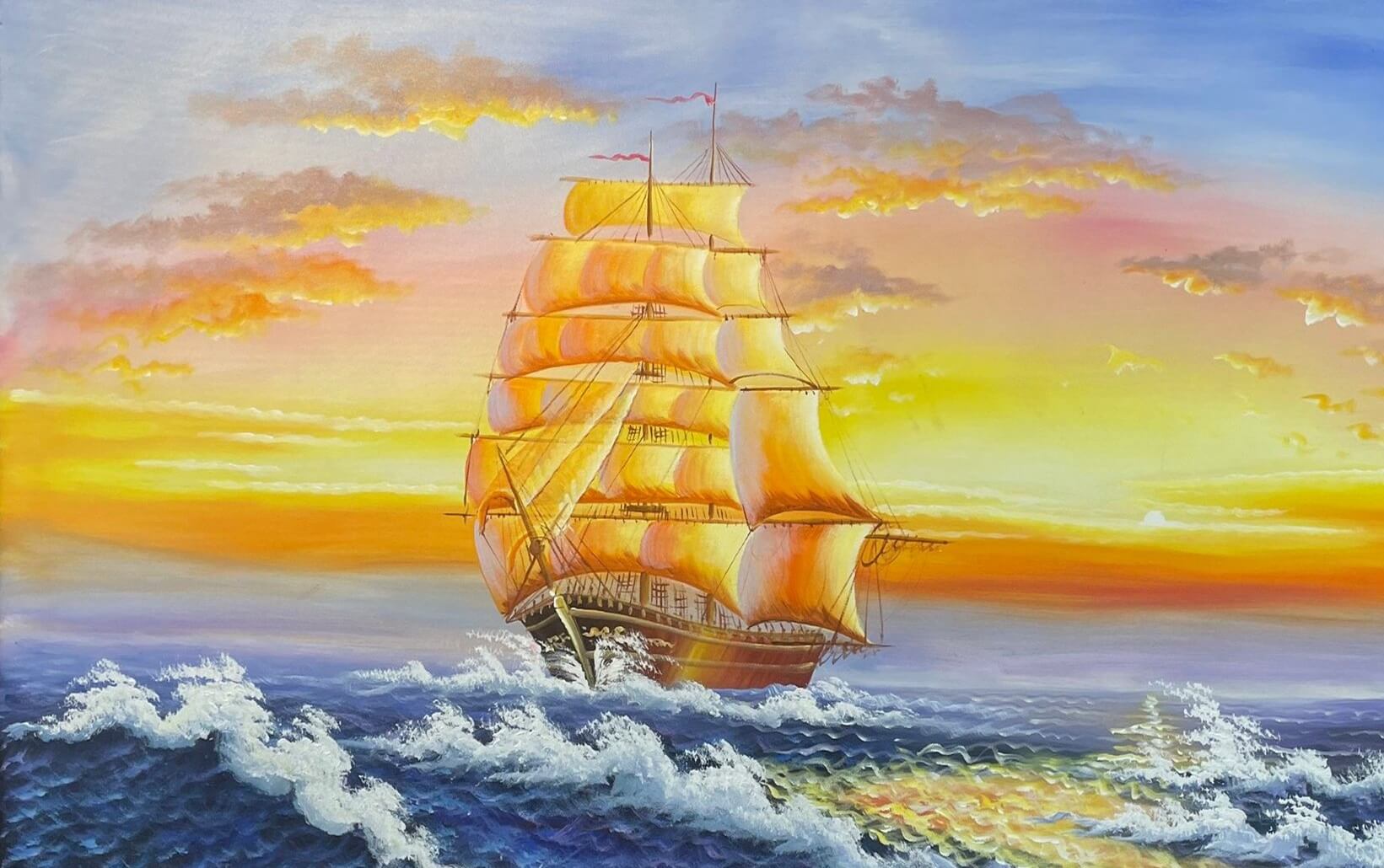 Tranh Thuận Buồm Xuôi Gió Treo Hướng Nào Để Đón Tài Lộc 2025