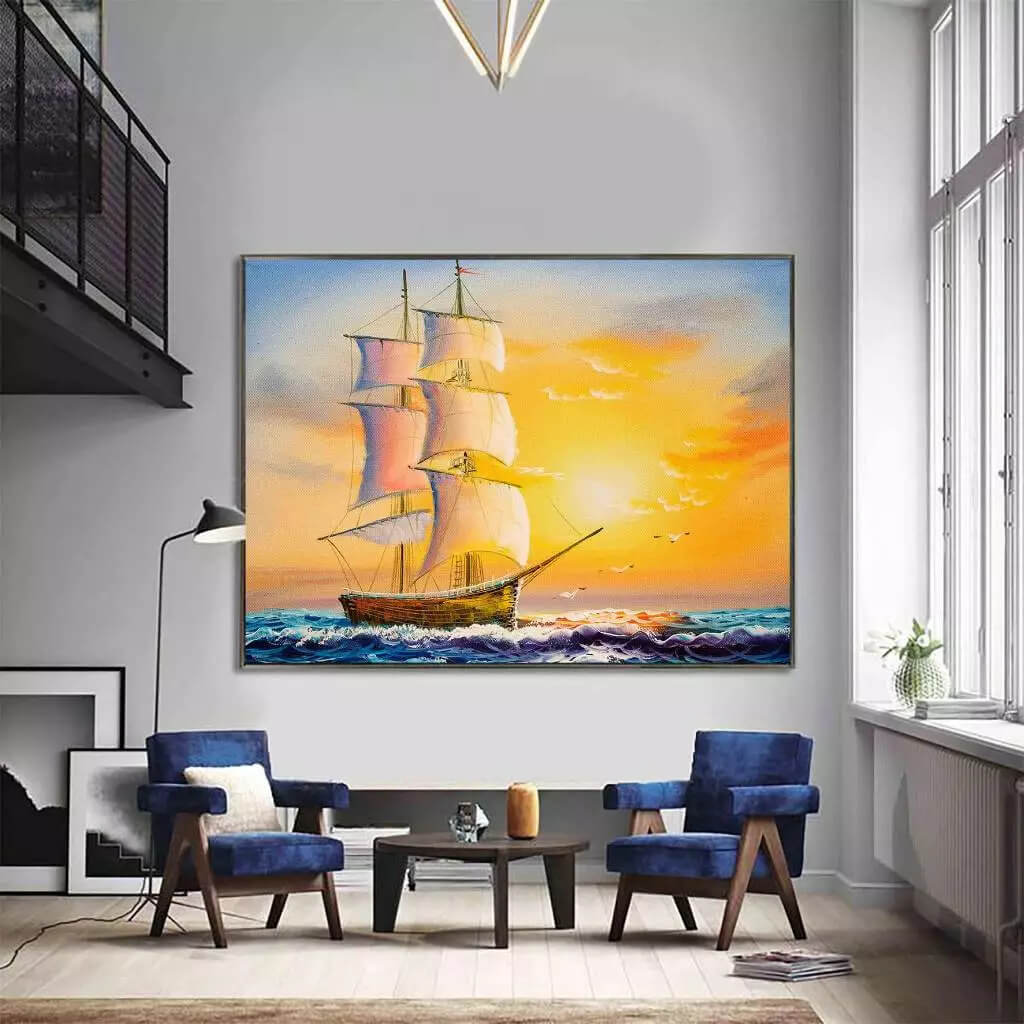 Tranh Thuận Buồm Xuôi Gió Treo Hướng Nào Để Đón Tài Lộc 2025