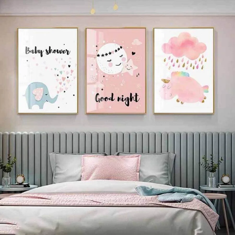 Tranh Treo Phòng Ngủ Cho Bé Gái BG01