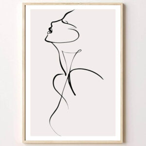 Tranh Trừu Tượng 1 Nét