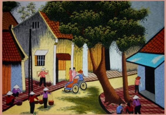 Tranh Vẽ Phố Cổ Hà Nội Của Học Sinh Đẹp Nhất 2025