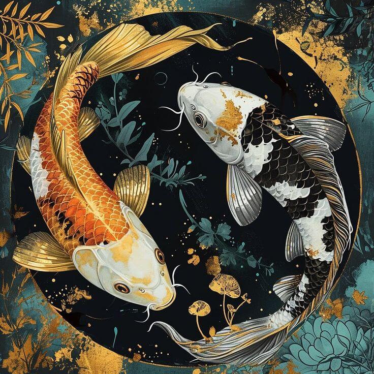 Ý Nghĩa Tranh 2 Con Cá Chép "Song Ngư Cát Hạnh"