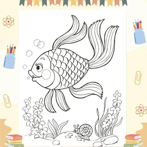 Tranh Tô Màu Con Cá Chép: Tranh Tô Màu Cho Bé 2025