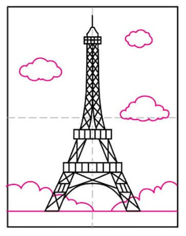 Cách Vẽ Tháp Eiffel Đơn Giản Cho Bé Tại Nhà 2025
