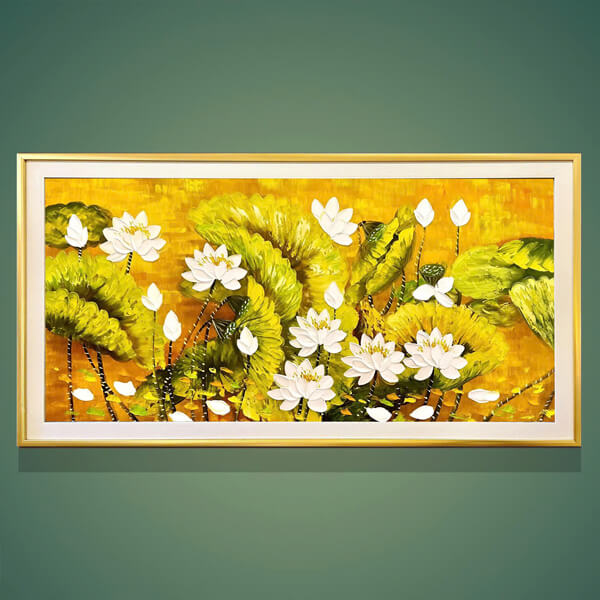 Nhung Buc Tranh Hoa Sen Dep Nhat FTS Decor 2025