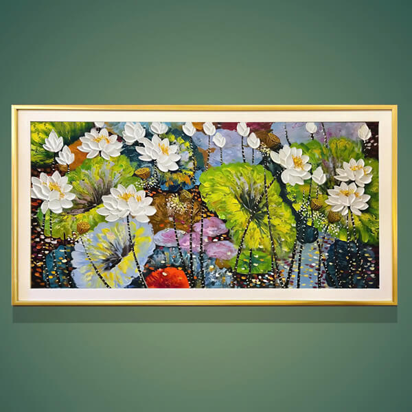 Nhung Buc Tranh Hoa Sen Dep Nhat FTS Decor 2025