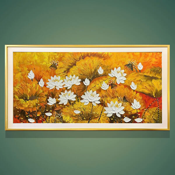 Nhung Buc Tranh Hoa Sen Dep Nhat FTS Decor 2025