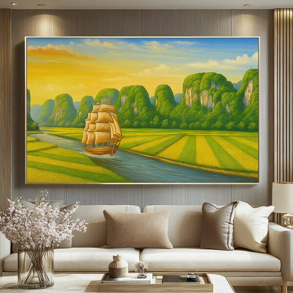 các kiểu tranh treo tường nghệ thuật 2025 FTS Decor