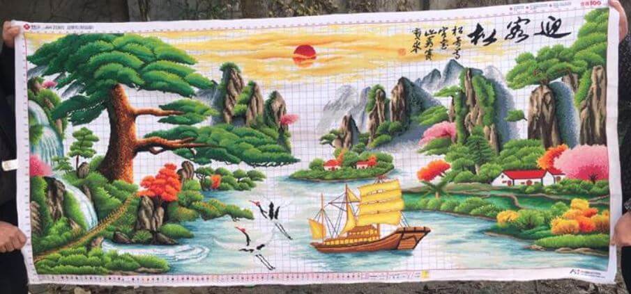 Tranh Thêu Thuận Buồm Xuôi Gió Giá Bao Nhiêu 2025