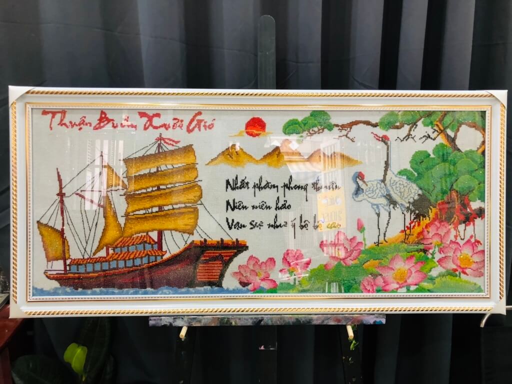 Tranh Thêu Thuận Buồm Xuôi Gió Giá Bao Nhiêu 2025