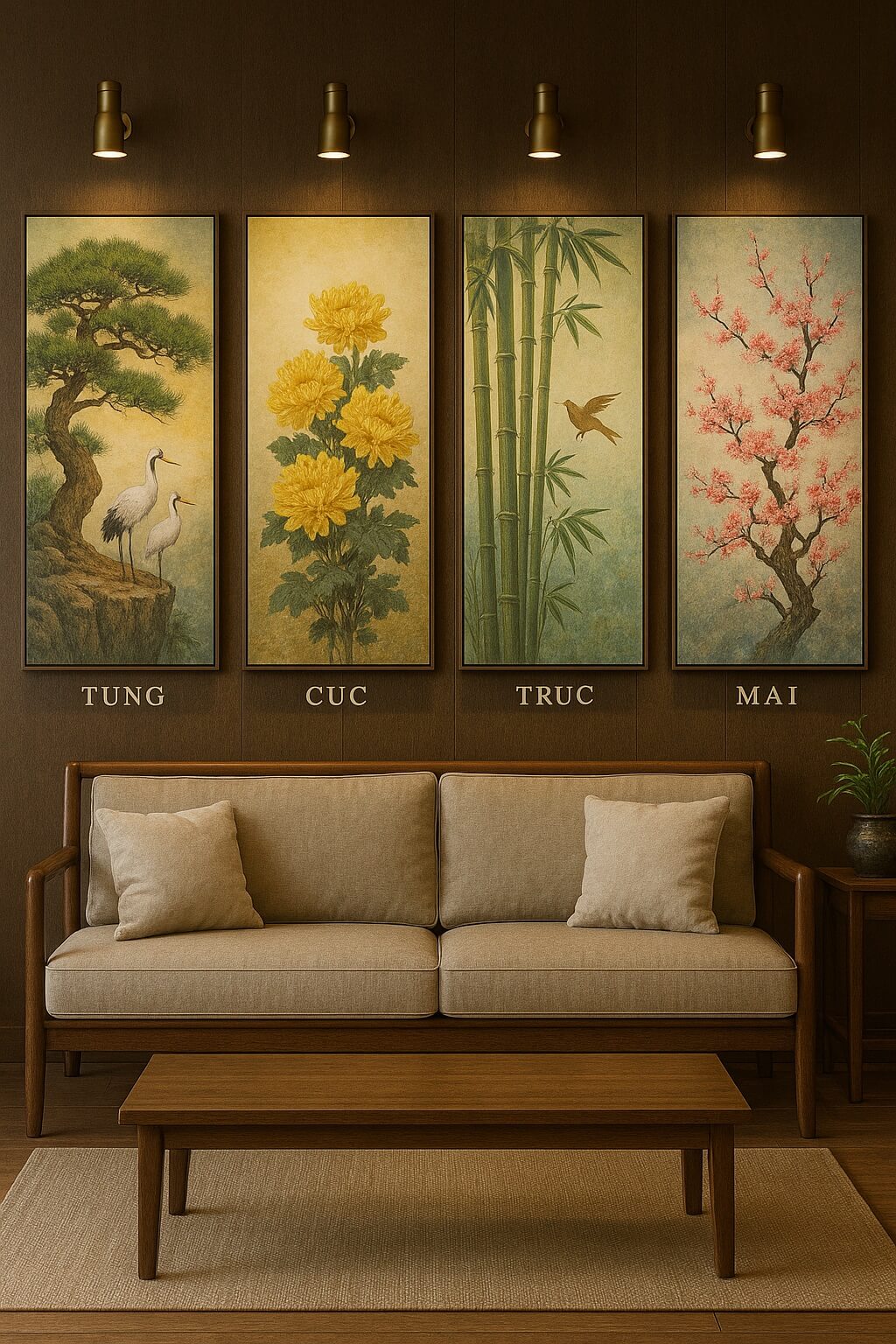 Tranh Treo Tuong Tung Cuc Truc Mai