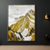 Tranh trừu tượng núi dát vàng FTS-92